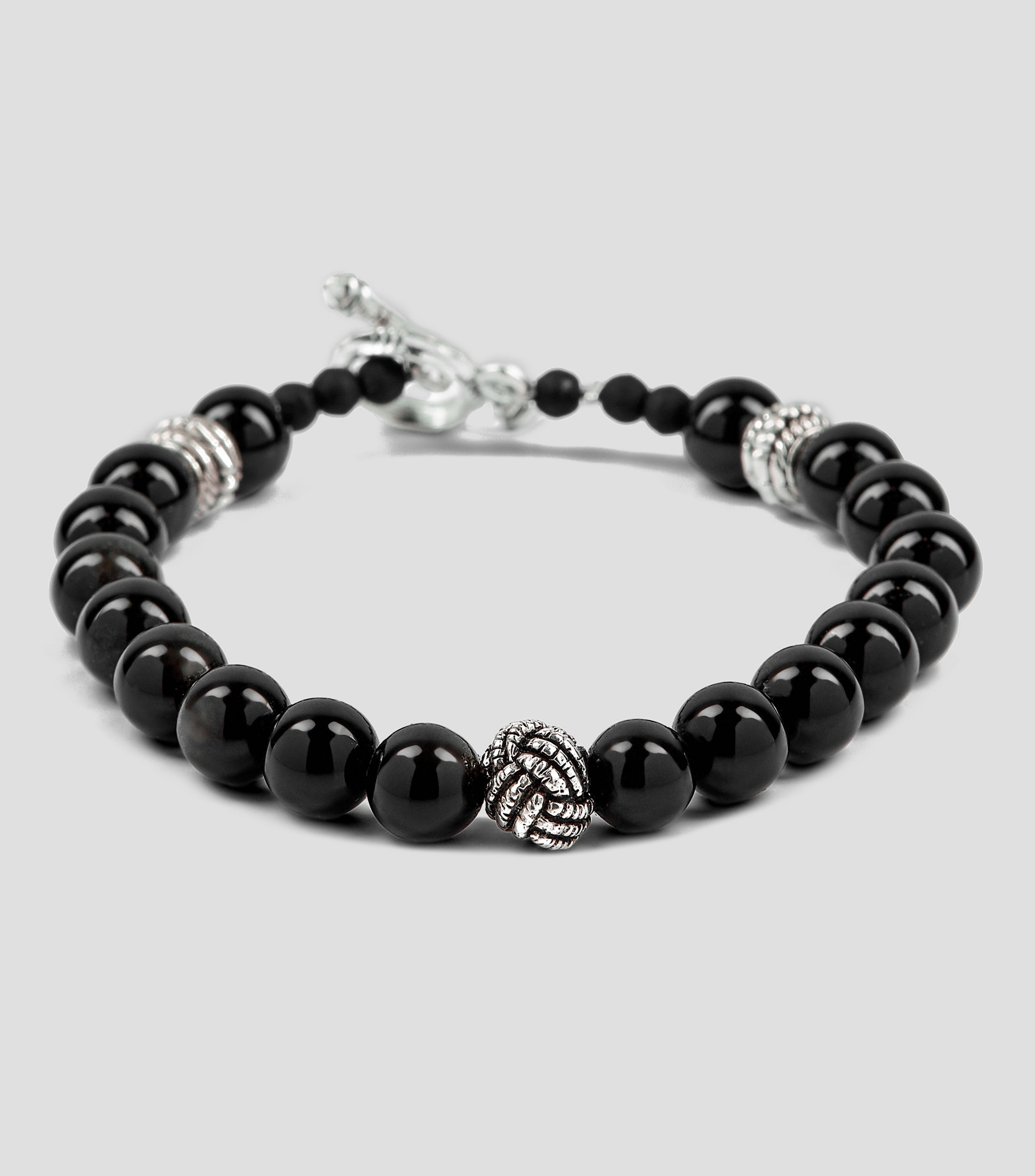 Pulsera Negra con cuentas Apache Hombre